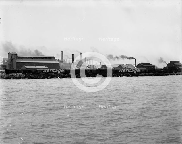 Illinois Steel Works, South Chicago, Ill., between 1900 and 1905. Creator: Unknown.