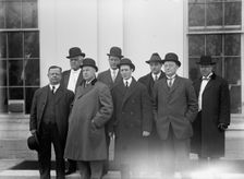 Illinois Vice Commission, Mr. Scoutten; Edmund Beall; T. Jeff Tossey; Rep. J.T. Mcdermott..., 1913. Creator: Harris & Ewing