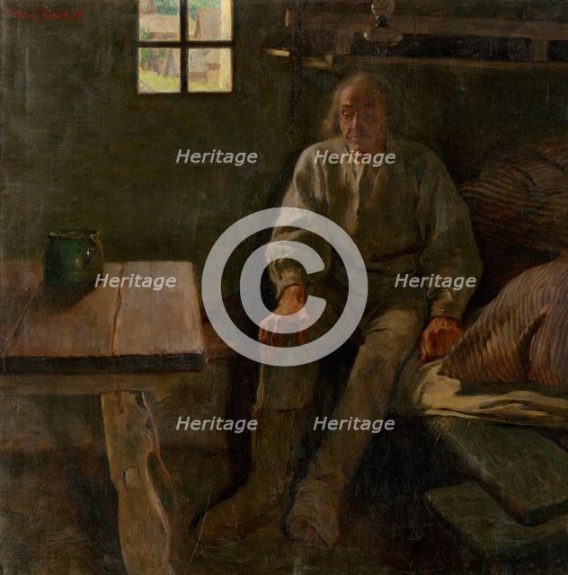Illness, 1907. Creator: Milos Slovák.