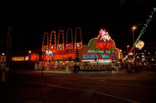 Illuminated amusement arcades, Blackpool, 1999. Artist: P Williams