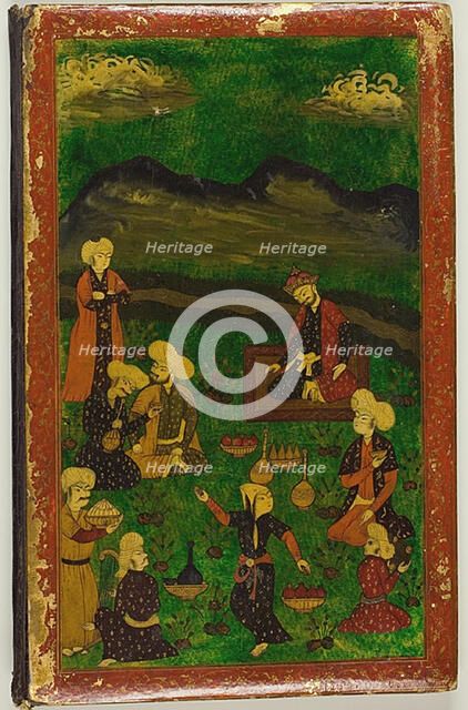 Illuminated Bookbinding of the Gulistan of Sa'di, 17th century. Creator: Unknown.