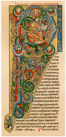 Illuminated iniitial P 1172