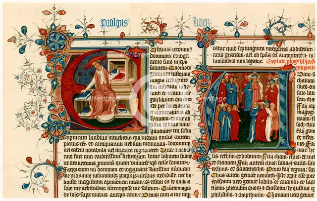 Illuminated initial letters, 1405-1415. Artist: Unknown