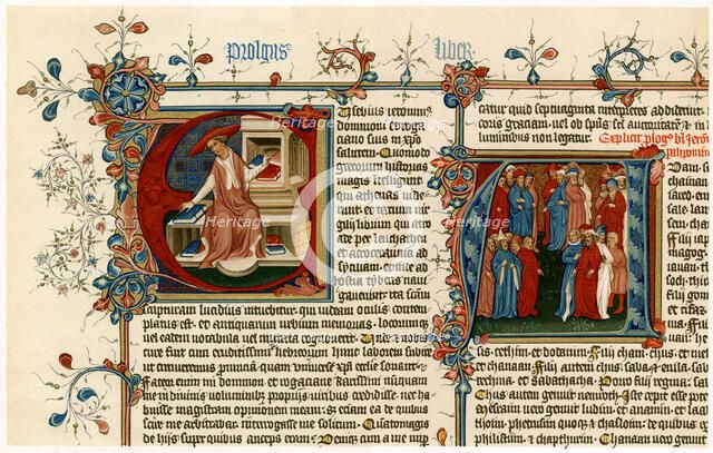 Illuminated initial letters, 1405-1415. Artist: Unknown