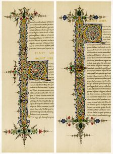 Illuminated initial letters, late 15th century