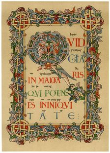 Illuminated initial Q c1073