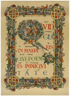 Illuminated initial Q c1073