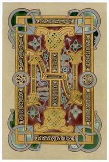 Illuminated initials I and N 9th century