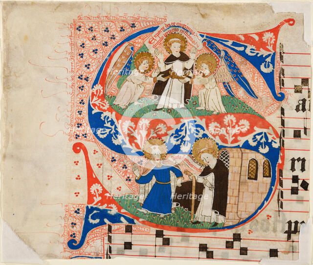 Illuminated Letter S from an Antiphon, about 1450. Creator: Unknown.