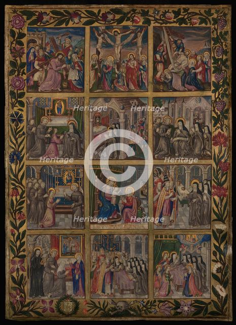 Illuminated Leaf with the Profession of Clarissan Nun, c1530-1550. Creator: Unknown.