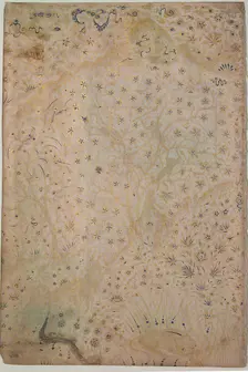Illuminated Leaf, Iran, 16th century. Creator: Unknown