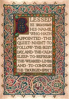 Illuminated manuscript to illustrate Walter Scott's The Talisman c1830. Artist: Sangorski and Sutcliffe