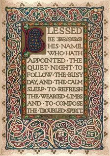 Illuminated manuscript to illustrate Walter Scott's The Talisman c1830. Artist: Sangorski and Sutcliffe