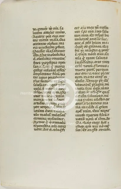 Illuminated Manuscript Leaf, c. 1450. Creator: Unknown.