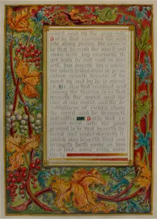 Illuminated Parable: The Sower, c. 1936. Creators: Robert Stewart, James Gross
