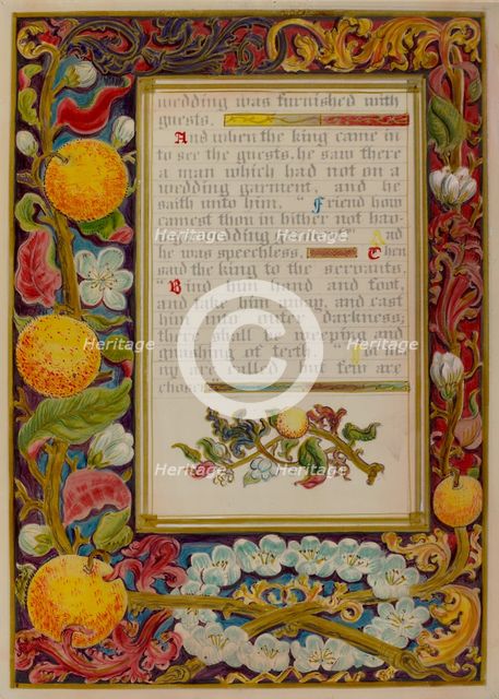 Illuminated Parable: The Wedding, c. 1936. Creators: Robert Stewart, James Gross.