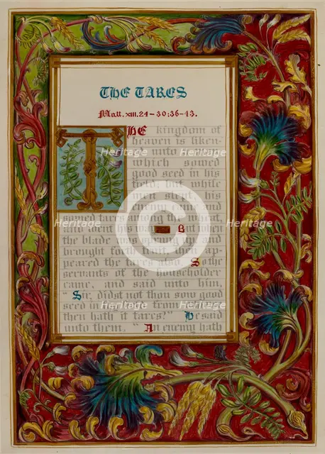Illuminated Parable: The Tares, c. 1936. Creators: Robert Stewart, James Gross.