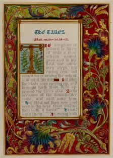 Illuminated Parable: The Tares, c. 1936. Creators: Robert Stewart, James Gross