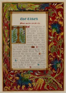 Illuminated Parable: The Tares, c. 1936. Creators: Robert Stewart, James Gross