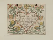 Illuminated Psalm, c. 1939. Creator: Elmer R. Kottcamp