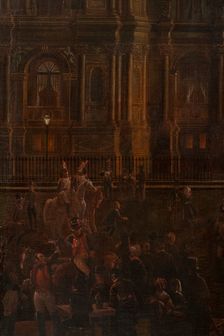 Illumination of the Hôtel de Ville for King's Day, May 1, 1847
, (1847). Creator: Auguste Roux