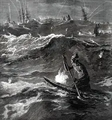Illumination of the surf at Madras, 1876. Creator: Unknown