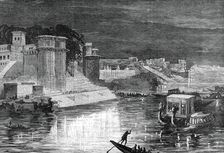 Illuminations at Benares in honour of the Prince of Wales...1876. Creator: Unknown
