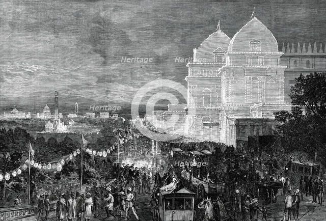 Illuminations at Calcutta in honour of the Prince of Wales...1876. Creator: Unknown.