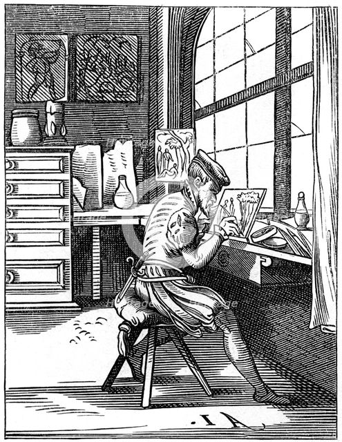 Illuminator, 16th century (1849).Artist: Jost Amman