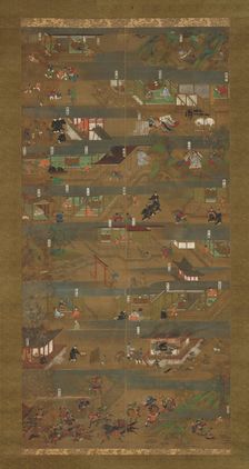 Illustrated Biography of Prince Shotoku (Shotoku Taishi e-den), 14th century. Creator: Unknown