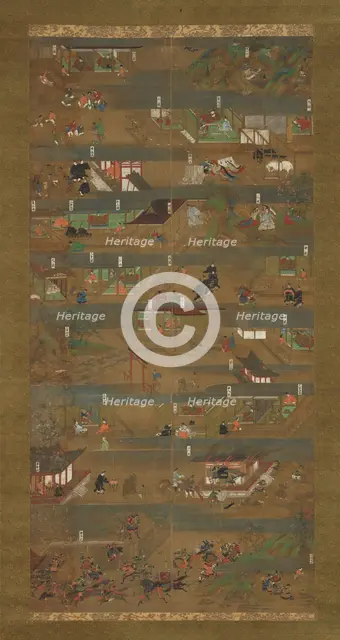 Illustrated Biography of Prince Shotoku (Shotoku Taishi e-den), 14th century. Creator: Unknown.