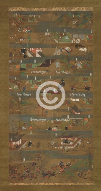 Illustrated Biography of Prince Shotoku (Shotoku Taishi e-den), 14th century. Creator: Unknown.