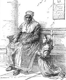 Illustrated handbooks to the picture exhibitions: "The Grandmother" by L. A. Lhermitte, 1880. Creator: Unknown