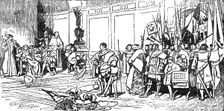 Illustrated handbooks to the picture exhibitions: "Victorious" by J. D. Linton, 1880. Creator: Unknown