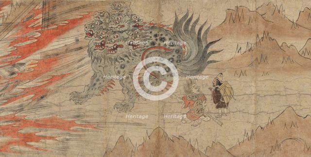 Illustrated Legends of the Kitano Tenjin Shrine (Kitano Tenjin engi emaki), late 13th century. Creator: Unknown.