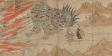 Illustrated Legends of the Kitano Tenjin Shrine (Kitano Tenjin engi emaki), late 13th century. Creator: Unknown