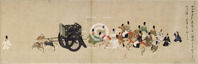 Illustrated Tale of the Heiji Civil War (The Imperial Visit to Rokuhara) 5 scroll, 13th century. Artist: Anonymous  
