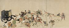 Illustrated Tale of the Heiji Civil War (The Imperial Visit to Rokuhara) 3 scroll, 13th century. Artist: Anonymous