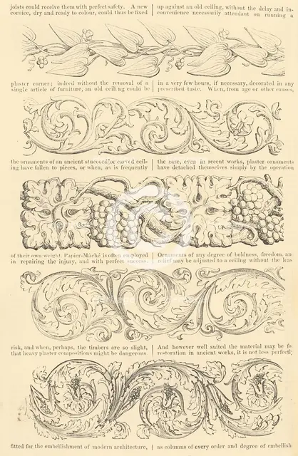 Illustrated Tariff of the Improved Papier-Mâché Picture Frames, also, Enriched Mou..., [about 1847]. Creator: Unknown.