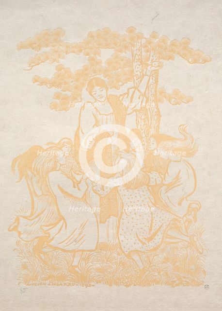 Illustration 25: La Ronde, 1893. Creator: Lucien Pissarro (British, 1863-1944).