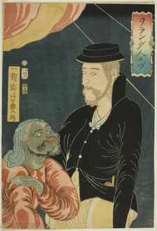 Illustration of a Dutchman (Orandajin no zu), 1861. Creator: Utagawa Yoshitoyo