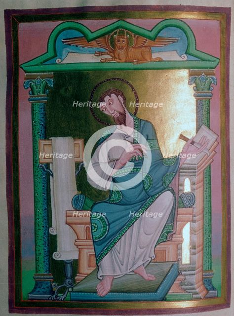 Illustration of St Luke, 11th century. Artist: Unknown