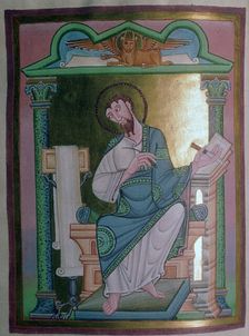 Illustration of St Luke, 11th century