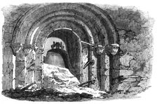 Illustration of the Great Fire at Enschede, by our special artist: doorway of the..., 1862. Creator: Unknown