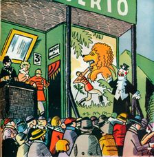 Illustration by Andre Helle from Fables de la Fountaine, 1922, (1929). Artist: Andre Helle