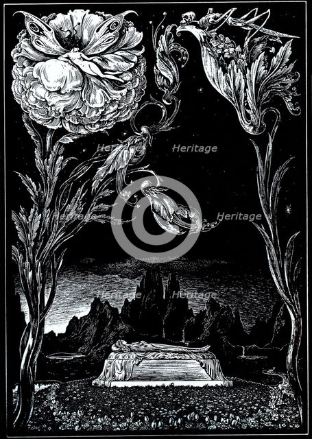 Illustration for "Tales of Mystery and Imagination" by Edgar Allan Poe, 1905. Creator: Martini, Alberto (1876-1954).