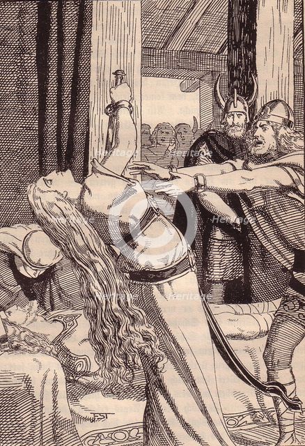 Illustration for The Edda: Germanic Gods and Heroes by Hans von Wolzogen. Artist: Stassen, Franz (1869-1949)