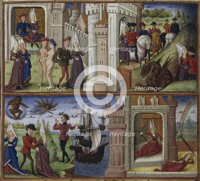 Illustration for the Epic The Aeneid by Virgil, 1450-1499. Artist: Coëtivy Master (active c. 1450-1485)