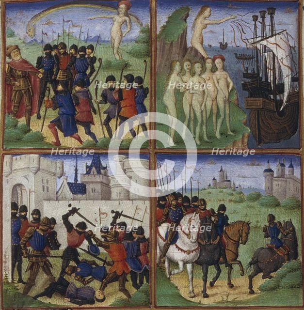 Illustration for the Epic The Aeneid by Virgil, 1450-1499. Artist: Coëtivy Master (active c. 1450-1485)