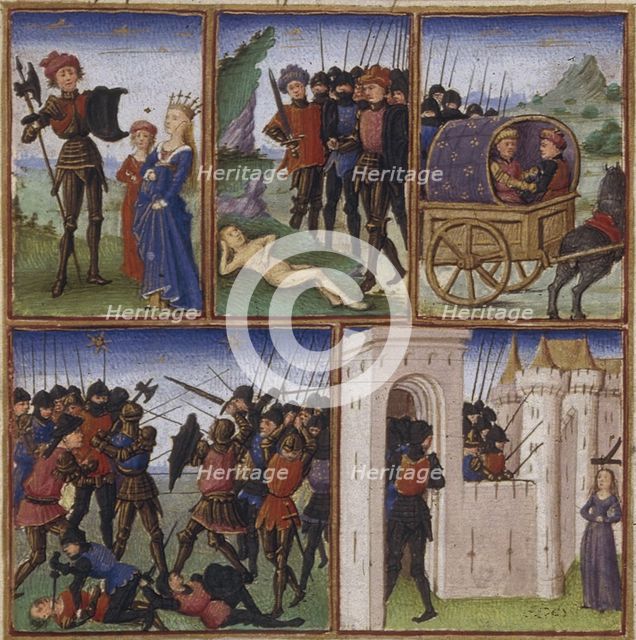 Illustration for the Epic The Aeneid by Virgil, 1450-1499. Artist: Coëtivy Master (active c. 1450-1485)